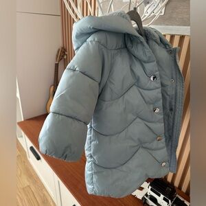 Jacadi Soft Blue Fleece-Lined Jacket